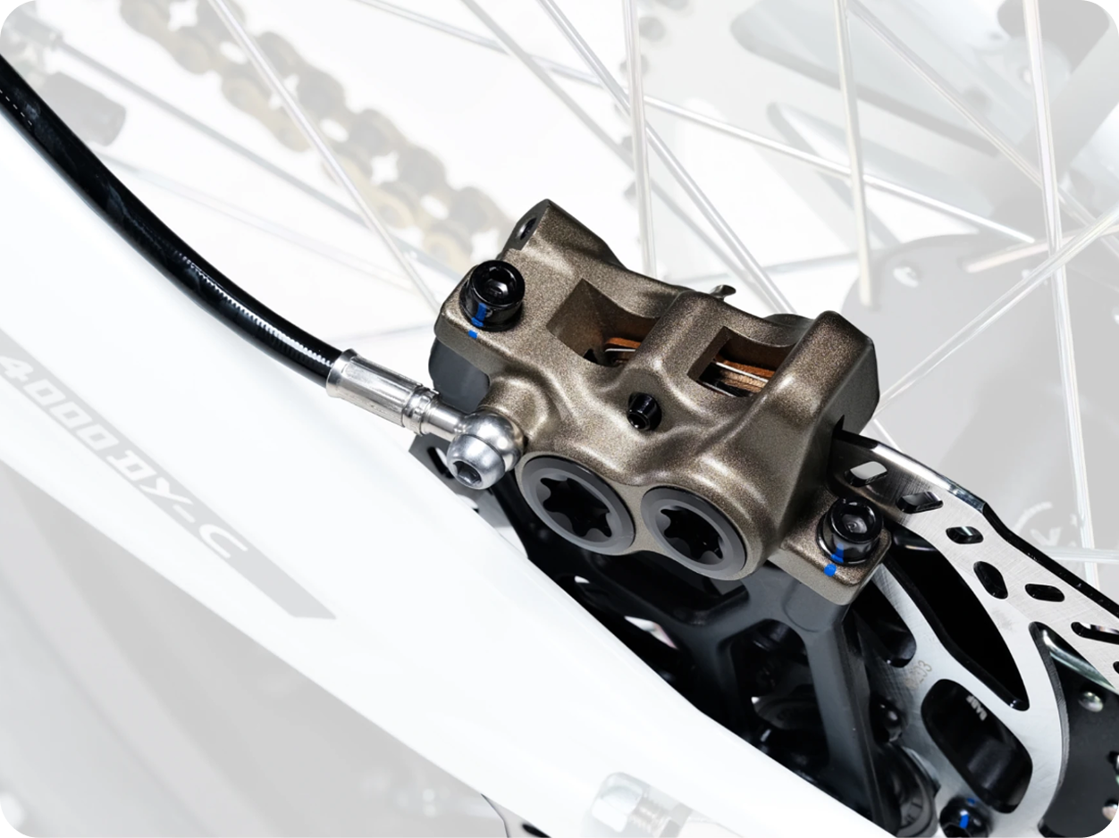 Integrated Forged Opposed Four-Piston Braking System