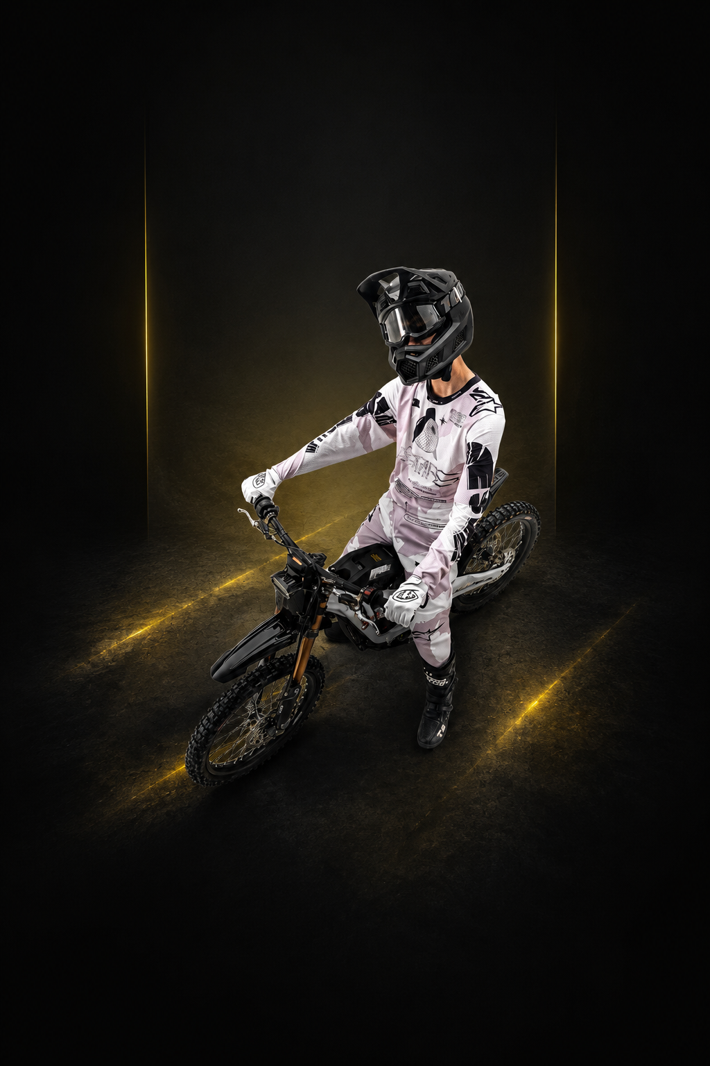 Surron MY26 rider on motorcycle